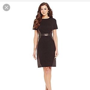 Antonio Melani leather accent dress